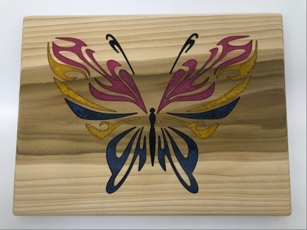 Butterfly handmade charcuterie board
