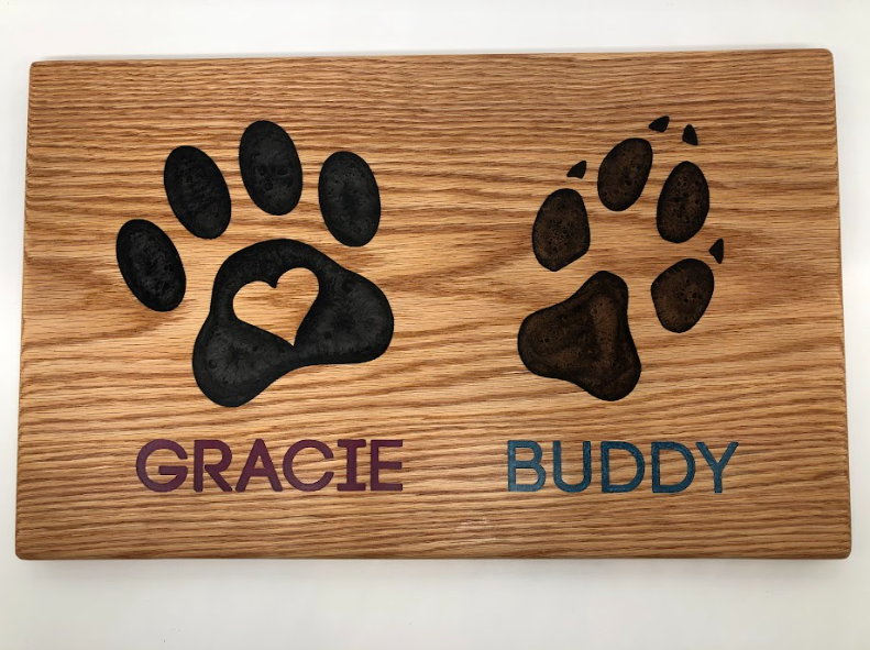 Personalized handmade charcuterie board by 5280 Sawdust & Ink